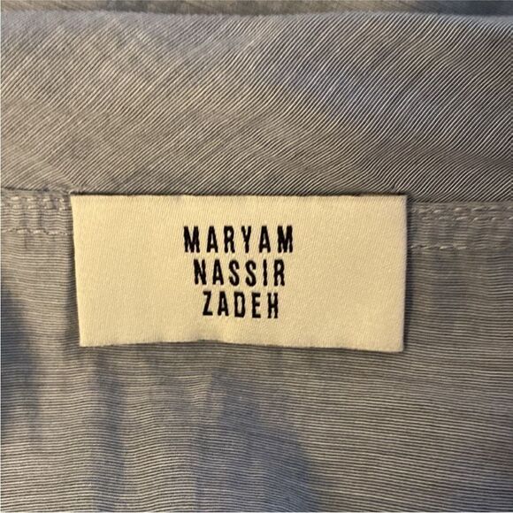 Maryam Nassir Zadeh Soft Blue Top, US4 - Picture 6 of 7